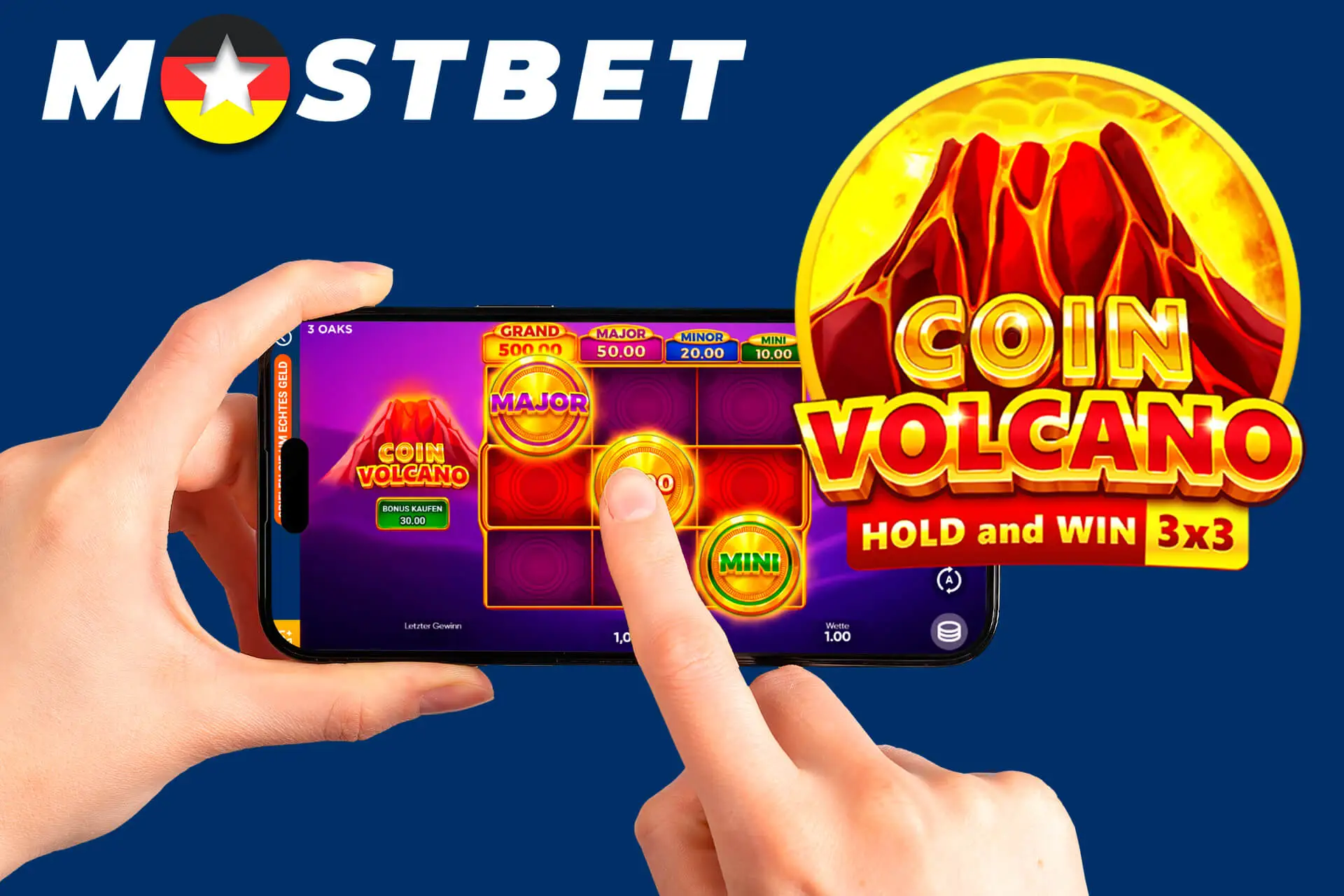 Spielen Sie das Topspiel Coin Volcano auf Mostbet