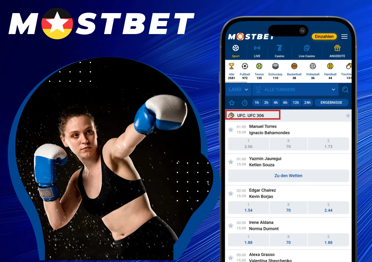 Mostbet Germany ermöglicht MMA-Fans, schnelles Geld mit ihrer Leidenschaft zu verdienen