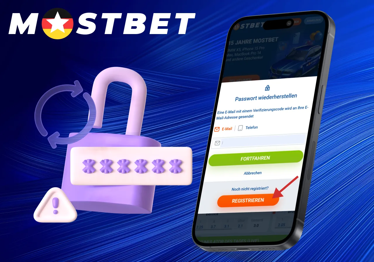 Wenn Sie Ihr Passwort bei Mostbet verlieren, können Sie es zurücksetzen