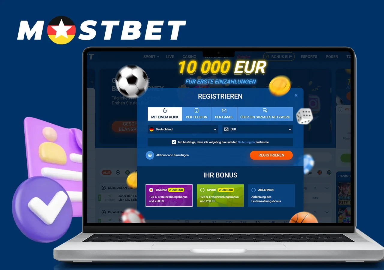 Registrierung in einem Buchmacherbüro