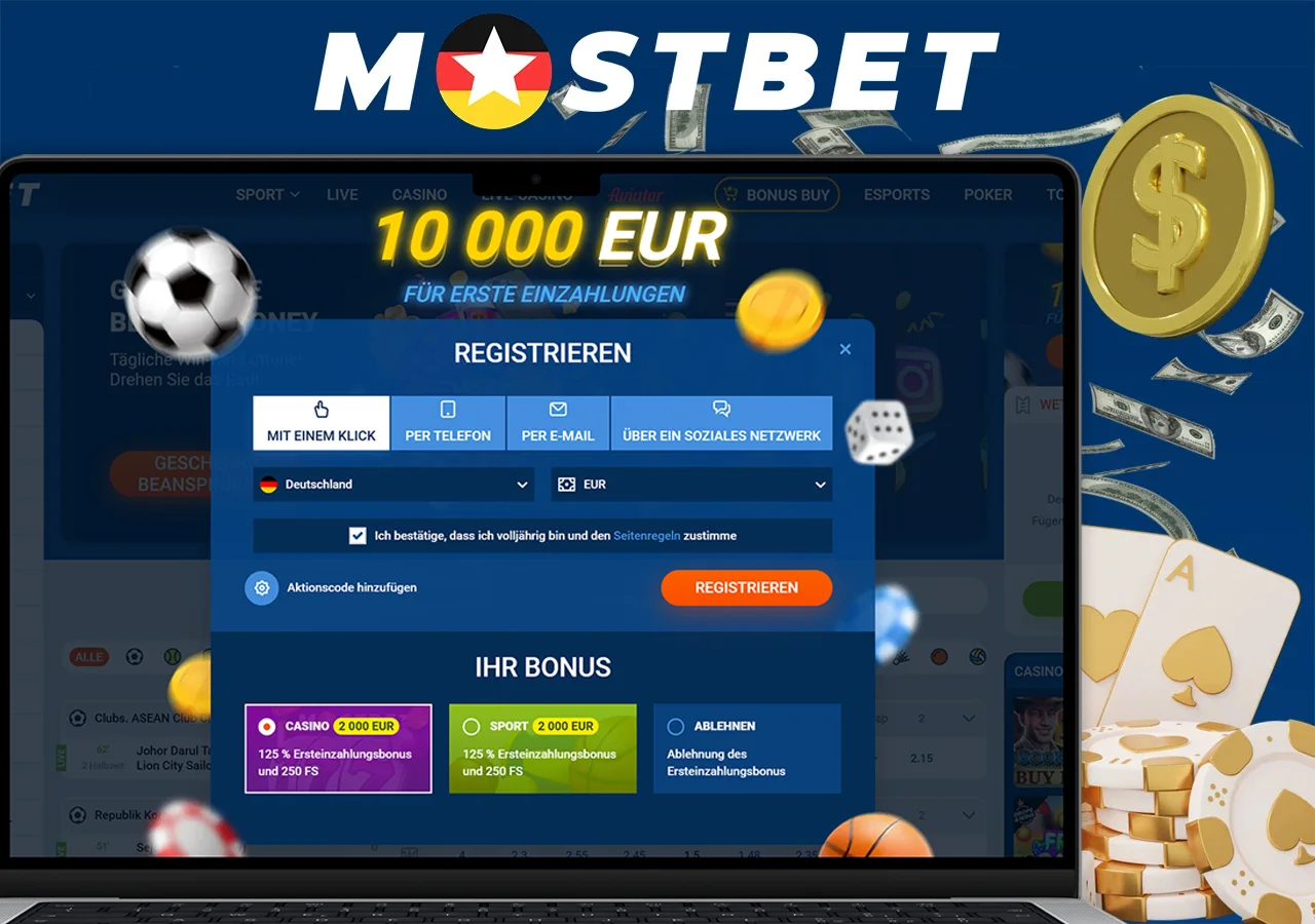 Kurzanleitung zur Registrierung als Buchmacher mostbet